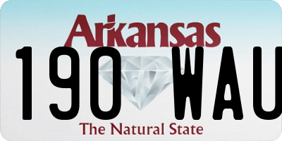 AR license plate 190WAU