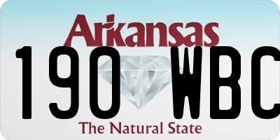 AR license plate 190WBC