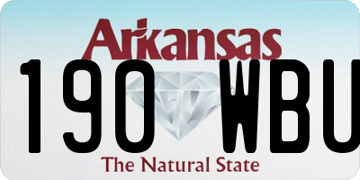 AR license plate 190WBU