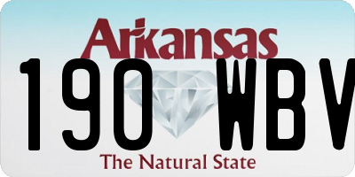 AR license plate 190WBV