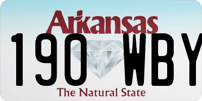 AR license plate 190WBY
