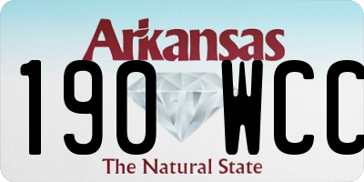 AR license plate 190WCC
