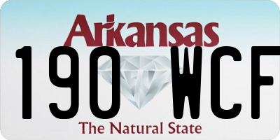 AR license plate 190WCF