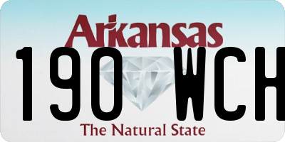 AR license plate 190WCH