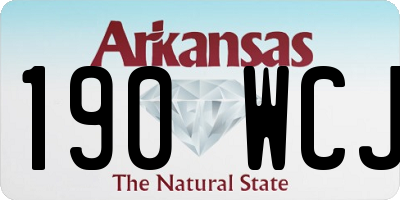 AR license plate 190WCJ