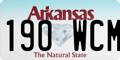 AR license plate 190WCM
