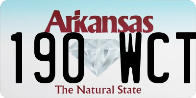 AR license plate 190WCT