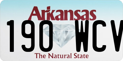 AR license plate 190WCV