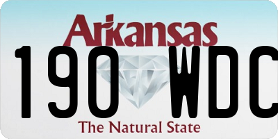 AR license plate 190WDC