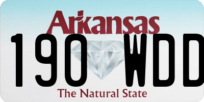 AR license plate 190WDD
