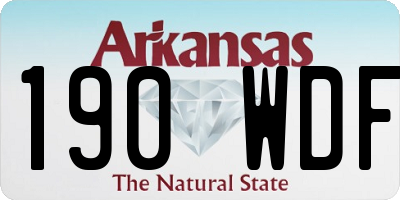 AR license plate 190WDF