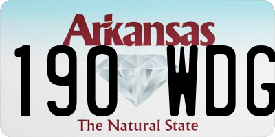 AR license plate 190WDG