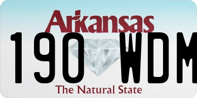 AR license plate 190WDM