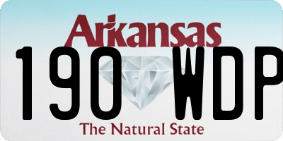 AR license plate 190WDP