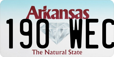AR license plate 190WEC