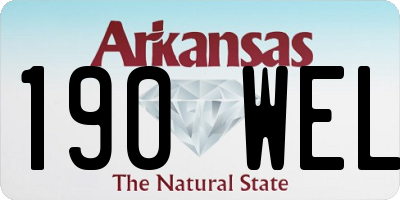AR license plate 190WEL