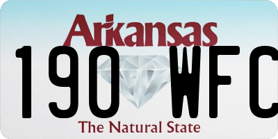 AR license plate 190WFC