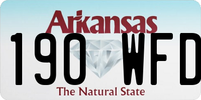 AR license plate 190WFD