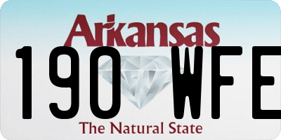 AR license plate 190WFE