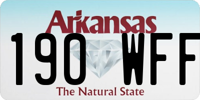 AR license plate 190WFF