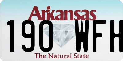 AR license plate 190WFH