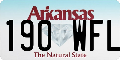 AR license plate 190WFL