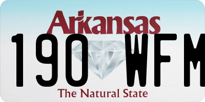 AR license plate 190WFM