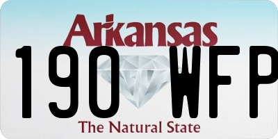 AR license plate 190WFP