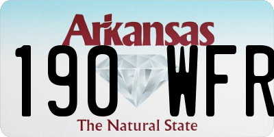 AR license plate 190WFR