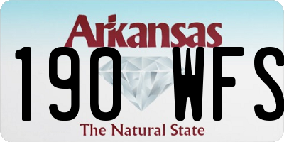 AR license plate 190WFS
