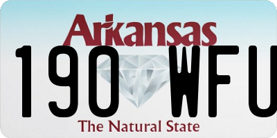 AR license plate 190WFU