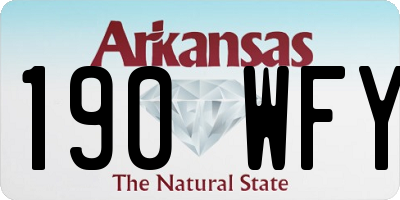 AR license plate 190WFY