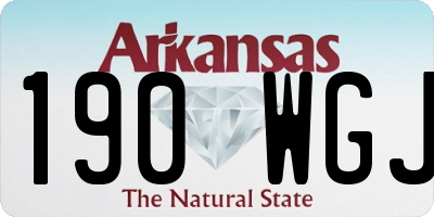 AR license plate 190WGJ