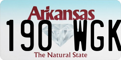 AR license plate 190WGK