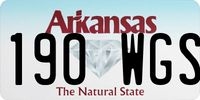 AR license plate 190WGS