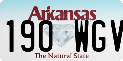 AR license plate 190WGV