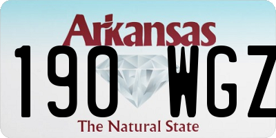 AR license plate 190WGZ