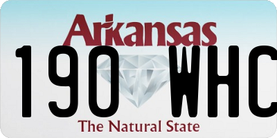 AR license plate 190WHC