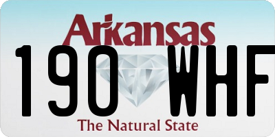 AR license plate 190WHF