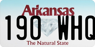 AR license plate 190WHQ