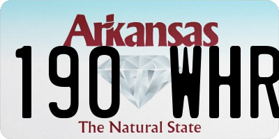 AR license plate 190WHR