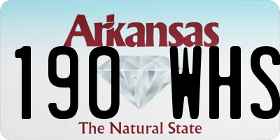 AR license plate 190WHS