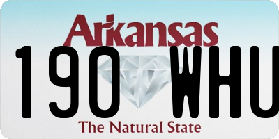 AR license plate 190WHU
