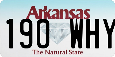 AR license plate 190WHY