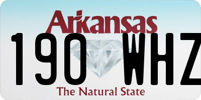AR license plate 190WHZ