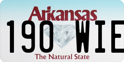 AR license plate 190WIE