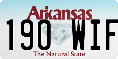 AR license plate 190WIF