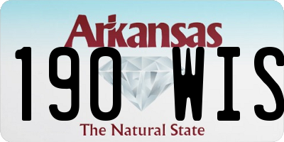 AR license plate 190WIS