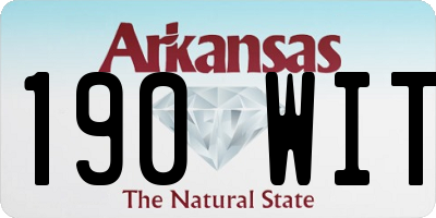 AR license plate 190WIT