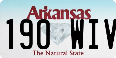 AR license plate 190WIV